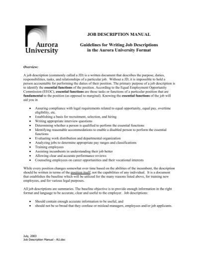 aurora university jobs posting